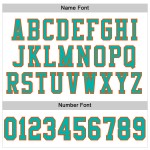 Benutzerdefiniertes authentisches Fußball-Mesh-Aqua-Orange-Trikot in Weiß Benutzerdefiniertes authentisches Fußball-Mesh-Aqua-Orange-Trikot in Weiß
