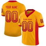 Gold Jersey Mode Scarlet-Schwarz Fußball Drift Mesh Custom Gold Jersey Mode Scarlet-Schwarz Fußball Drift Mesh Custom