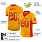 Gold Jersey Mode Scarlet-Schwarz Fußball Drift Mesh Custom Gold Jersey Mode Scarlet-Schwarz Fußball Drift Mesh Custom