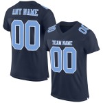 Leichtes Trikot Navy Football Custom Blau-Weiß Mesh Authentic Leichtes Trikot Navy Football Custom Blau-Weiß Mesh Authentic