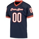 Weiß-Orange Custom Mesh Navy Jersey Throwback Football Authentic Weiß-Orange Custom Mesh Navy Jersey Throwback Football Authentic