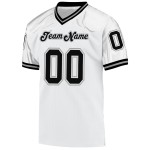 Authentic Mesh Custom Jersey Throwback Football Schwarz-Grau Weiß Authentic Mesh Custom Jersey Throwback Football Schwarz-Grau Weiß