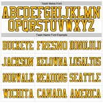 Authentisches Fußballtrikot Mesh Weiß Gold-Schwarz Custom Authentisches Fußballtrikot Mesh Weiß Gold-Schwarz Custom