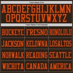 Brauner Jersey Mesh Braun-Orange Authentic Custom Football Brauner Jersey Mesh Braun-Orange Authentic Custom Football