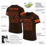 Brauner Jersey Mesh Braun-Orange Authentic Custom Football Brauner Jersey Mesh Braun-Orange Authentic Custom Football