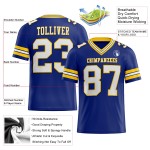 Mesh Royal Weiß-Gelb Custom Jersey Authentic Football Mesh Royal Weiß-Gelb Custom Jersey Authentic Football