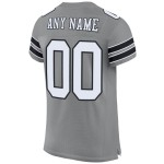 Graues Mesh-Trikot Football Authentic Custom Weiß-Schwarz Graues Mesh-Trikot Football Authentic Custom Weiß-Schwarz