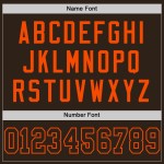 Brauner Jersey Mesh Braun-Orange Authentic Custom Football Brauner Jersey Mesh Braun-Orange Authentic Custom Football