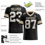 Weiß-Vegas Authentic Gold Custom Mesh Jersey Schwarz Fußball Weiß-Vegas Authentic Gold Custom Mesh Jersey Schwarz Fußball