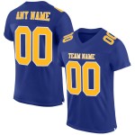 Gold-Weißes Trikot Custom Football Royal Authentic Mesh Gold-Weißes Trikot Custom Football Royal Authentic Mesh