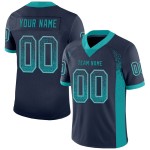 Drift Navy Teal-Grau Custom Jersey Fußball Mesh Fashion Drift Navy Teal-Grau Custom Jersey Fußball Mesh Fashion
