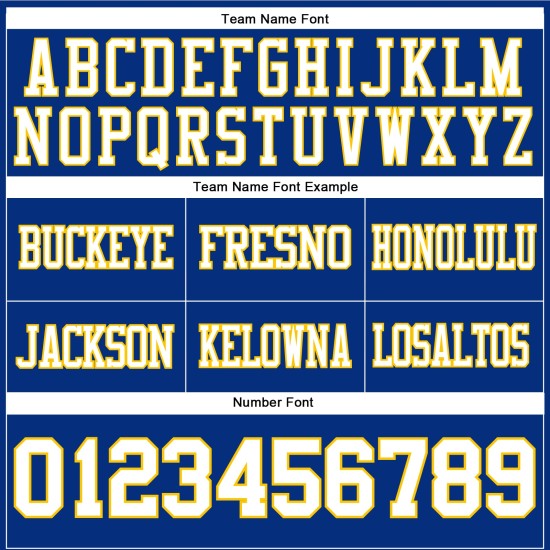 Mesh Royal Weiß-Gelb Custom Jersey Authentic Football Mesh Royal Weiß-Gelb Custom Jersey Authentic Football