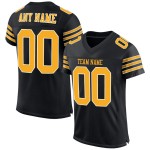 Mesh-Trikot Gold-Weiß Schwarz Custom Authentic Football Mesh-Trikot Gold-Weiß Schwarz Custom Authentic Football