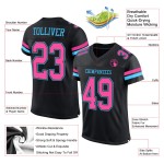 Fußball Mesh Blau Schwarz Pink-Sky Custom Jersey Authentic Fußball Mesh Blau Schwarz Pink-Sky Custom Jersey Authentic