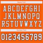 Jersey Mesh Weiß-Schwarz Custom Authentic Football Orange Jersey Mesh Weiß-Schwarz Custom Authentic Football Orange