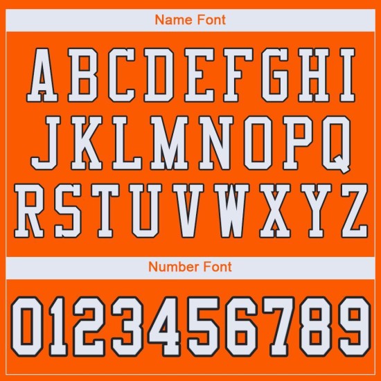Jersey Mesh Weiß-Schwarz Custom Authentic Football Orange Jersey Mesh Weiß-Schwarz Custom Authentic Football Orange