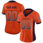 Orange Fashion Drift Mesh Custom Jersey Marineblau-Weiß Fußball Orange Fashion Drift Mesh Custom Jersey Marineblau-Weiß Fußball