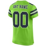 Fußballtrikot Custom Navy-Weiß Neon Authentic Mesh Grün Fußballtrikot Custom Navy-Weiß Neon Authentic Mesh Grün