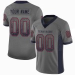 Jersey Fashion Grau Custom Mesh Drift Football Marineblau-Rot Jersey Fashion Grau Custom Mesh Drift Football Marineblau-Rot