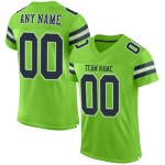 Fußballtrikot Custom Navy-Weiß Neon Authentic Mesh Grün Fußballtrikot Custom Navy-Weiß Neon Authentic Mesh Grün
