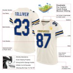 Fußball Authentic Mesh Trikot Creme Custom Royal-Gold