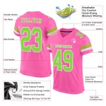 Benutzerdefiniertes Fußballtrikot Grün-Weiß Pink Authentic Neon Mesh Benutzerdefiniertes Fußballtrikot Grün-Weiß Pink Authentic Neon Mesh