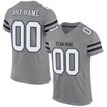 Graues Mesh-Trikot Football Authentic Custom Weiß-Schwarz Graues Mesh-Trikot Football Authentic Custom Weiß-Schwarz