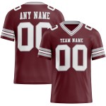 Mesh Jersey Authentic Custom Weiß-Grau Burgund Fußball Mesh Jersey Authentic Custom Weiß-Grau Burgund Fußball