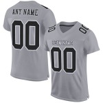Schwarz-Weiß-Grau Authentic Custom Mesh Jersey Fußball Schwarz-Weiß-Grau Authentic Custom Mesh Jersey Fußball