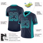 Drift Navy Teal-Grau Custom Jersey Fußball Mesh Fashion Drift Navy Teal-Grau Custom Jersey Fußball Mesh Fashion