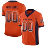 Orange Fashion Drift Mesh Custom Jersey Marineblau-Weiß Fußball Orange Fashion Drift Mesh Custom Jersey Marineblau-Weiß Fußball