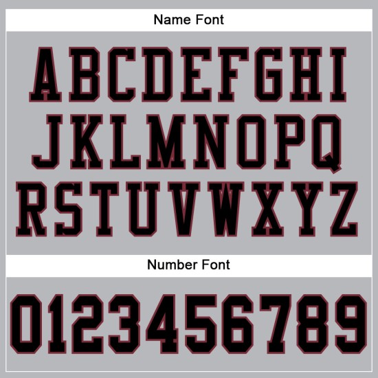 Mesh Custom Schwarz-Burgund Grau Authentic Jersey Football Mesh Custom Schwarz-Burgund Grau Authentic Jersey Football