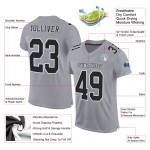 Schwarz-Weiß-Grau Authentic Custom Mesh Jersey Fußball Schwarz-Weiß-Grau Authentic Custom Mesh Jersey Fußball