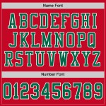 Authentisches grün-weißes Custom Mesh Kelly Football Trikot Rot Authentisches grün-weißes Custom Mesh Kelly Football Trikot Rot
