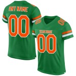 Jersey Gras Orange-Weiß Grün Authentic Fußball Custom Mesh Jersey Gras Orange-Weiß Grün Authentic Fußball Custom Mesh
