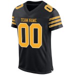 Mesh-Trikot Gold-Weiß Schwarz Custom Authentic Football Mesh-Trikot Gold-Weiß Schwarz Custom Authentic Football
