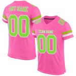 Benutzerdefiniertes Fußballtrikot Grün-Weiß Pink Authentic Neon Mesh Benutzerdefiniertes Fußballtrikot Grün-Weiß Pink Authentic Neon Mesh