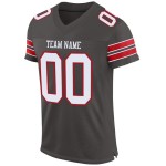 Weiß-Rotes Jersey Authentic Mesh Custom Pewter Football Weiß-Rotes Jersey Authentic Mesh Custom Pewter Football