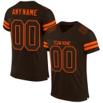 Brauner Jersey Mesh Braun-Orange Authentic Custom Football Brauner Jersey Mesh Braun-Orange Authentic Custom Football