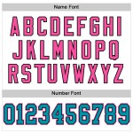 Throwback Teal Authentic Football Trikot Weiß Schwarz-Pink Custom Mesh Throwback Teal Authentic Football Trikot Weiß Schwarz-Pink Custom Mesh