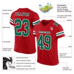 Authentisches grün-weißes Custom Mesh Kelly Football Trikot Rot Authentisches grün-weißes Custom Mesh Kelly Football Trikot Rot