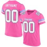 Custom Jersey Authentic Mesh Weiß-Hell Fußball Blau Rosa Custom Jersey Authentic Mesh Weiß-Hell Fußball Blau Rosa