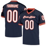Weiß-Orange Custom Mesh Navy Jersey Throwback Football Authentic Weiß-Orange Custom Mesh Navy Jersey Throwback Football Authentic