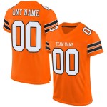 Jersey Mesh Weiß-Schwarz Custom Authentic Football Orange Jersey Mesh Weiß-Schwarz Custom Authentic Football Orange