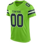Fußballtrikot Custom Navy-Weiß Neon Authentic Mesh Grün Fußballtrikot Custom Navy-Weiß Neon Authentic Mesh Grün